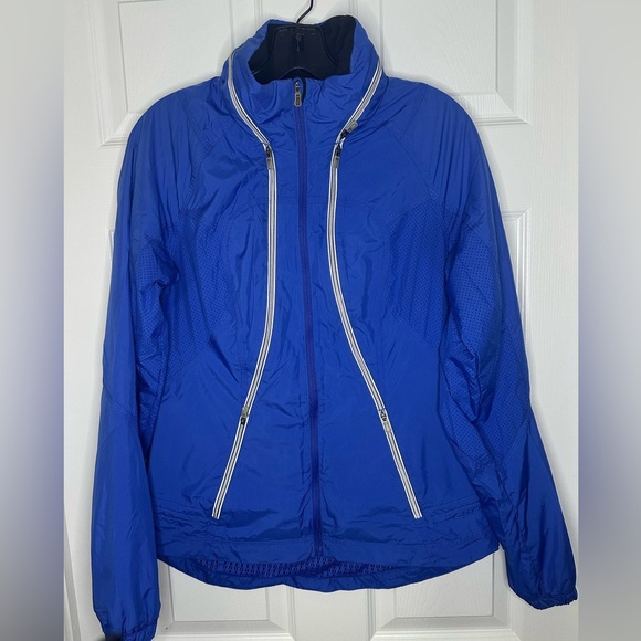 Lululemon Blue Record Breaker Run Jacket Size 6 - Picture 1 of 5
